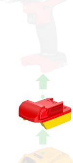 NovaQuantic Adapter - for All Milwaukee M18 Tools (Not Older V-18) - Compatible with DeWalt 20V MAX Batteries for Power Supply, No Charge Function - 1 Adapter Only (High Compatibility Version) - Image 2