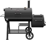 Oklahoma Joe's Highland Offset Reverse Flow Offset Charcoal Smoker and Grill With 1093 sq. in. Cooking Area in Black - Image 2