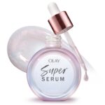 Olay Super Serum - Glow Serum for Face - Activated Niacinamide, Vitamin C & E, Collagen Peptide, AHA - 5-in-1 Benefits - Brightens, Hydrates, Smooths, Firms, Evens Tone, Proactive Anti-Aging, 1.0 Oz - Image 2