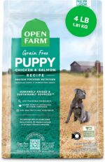 Open Farm, Grain-Free Dry Dog Food for Puppies, Protein-Packed Kibble, Sustainably & Ethically Sourced Ingredients, Non-GMO Veggies & Superfoods, Chicken & Salmon Puppy Recipe, 4lb Bag - Image 2