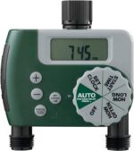 Orbit Programmable Digital Hose Watering Timer - 2 Outlet - Battery Powered - with LCD Screen - Built-in Rain Delay - Water-Resistant - 58910 - Image 2