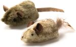 OurPet's Play-N-Squeak Twice the Mice Cat Toy, 2pc (Interactive Catnip Toy, Real Mouse Electronic Sound) - Image 2