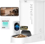 PETKIT Automatic Cat Feeder with Camera, 1080P HD Video with Night Vision, 2.4G WiFi Pet Feeder for Cat & Small Dog, 2-Way Audio & Meal Call Pet Food Dispenser with Desiccant Bag, Motion Capturing - Image 2