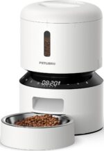 PETLIBRO Automatic Cat Feeder – 3L Programmable Pet Food Dispenser with Freshness Preservation, Timed Portion Control, Voice Meal Call & Dual Power Supply, Healthy Feeding for Cats & Small Dogs White - Image 2