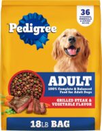 Pedigree Adult Dry Dog Food, Complete Nutrition, Grilled Steak & Vegetable Flavor, 18 lb. Bag - Image 2