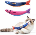 PetBusy Cat Toys with[5000mg A+Natural Catnip &Silvervine] [Baby Grade] Interactive Soft Chew Kicker Cat Toys for Indoor Cats & Kittens, [Crinkle &Bell] Fish Sound Toy, Drives Bored Cat Crazy with Fun - Image 2