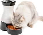 PetSafe Healthy Pet Food Station - Small, 2 lb Kibble Capacity - Gravity Pet Feeder Dry Food Dispenser - Automatic Cat Feeder or Small Dog Feeder - Removable Stainless Steel Bowl Included - Image 2