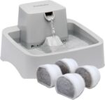 PetSafe Oasys 1/2 Gallon Pet Fountain for Cats and Small Dogs 1/2 Gallon Water Capacity Adjustable Flow Control Fresh, Filtered Water Easy to Clean - Extra Filters Included - Image 2