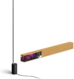 Philips Hue Signe Smart Color Changing Floor Lamp, Black, White and Color Ambiance, Pack of 1, Control with Hue App, LED Floor Lamp Compatible with Alexa, Google Assistant, and Apple Homekit - Image 2