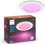 Philips Hue Smart Slim 6 Inch LED Downlight - White and Color Ambiance Color-Changing Light - 1 Pack - 1200LM - Indoor - Control with Hue App - Works with Alexa Google Assistant and Apple Homekit - Image 2