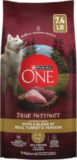 Purina ONE True Instinct With A Blend Of Real Turkey and Venison Dry Dog Food - 7.4 lb. Bag - Image 2