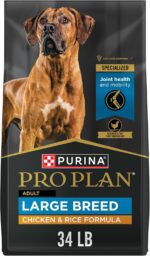 Purina Pro Plan High Protein, Digestive Health Large Breed Dog Food Dry, Chicken and Rice Formula - 34 lb. Bag - Image 2