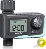RAINPOINT Sprinkler Timer Outdoor, Water Timer for Garden Hose, Programmable Watering Irrigation Timer with Rain Delay/Manual(Plastic) - Image 2