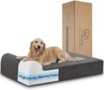 Rainmr Orthopedic Dog Beds for Large Dogs, 7" Memory Foam Dog Beds with Waterproof Liner, Durable Microsuede Cover, Removable and Washable, Nonskid Bottom, 48"x30"x7" L Grey - Image 2