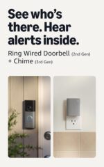 Ring Wired Doorbell (newest model), Speckled Gray with Chime (newest model), White - Image 2