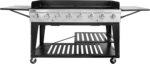 Royal Gourmet 8-Burner Gas Grill, 104,000 BTU Liquid Propane Grill, Independently Controlled Dual Systems, Outdoor Party or Backyard BBQ, Black - Image 2