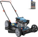 SENIX 21-Inch Gas Lawn Mower, 144cc 4-Cycle Engine, 2-in-1 Mulching & Side Discharge, 6-Position Height Adjustment, Push Walk-Behind Mower for Residential Yard & Garden - Image 2