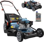 SENIX Gas Lawn Mower, 22" Self Propelled Gas Powered Lawnmower with 170cc OHV 4-Cycle Engine, 3-in-1 Walk-Behind Push Lawn Mower, 6-Position Height Adjustment - Image 2