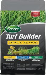 Scotts Turf Builder Triple Action1 - Weed Control, Lawn Weed Killer, Crabgrass Preventer, and Grass Fertilizer for Lawns, Covers 12,000 sq. ft., 33.94 lb. - Image 2