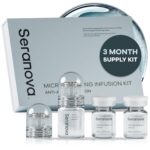Seranova Micro Infusion System for Face & Neck 0.05mm Stamp with Hyaluronic Acid & Collagen Peptide Serum for Firmer Smoother-Looking Skin, Easy 5-Minute At-Home Skin Care Application - 3 Month Supply - Image 2