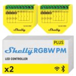 Shelly Plus RGBW PM | WiFi Smart Remote Control for RGBW Led Strips with Power Metering | Home Automation | Bluetooth Gateway | No Hub | Compatible with Alexa & Google Home | iOS Android App (2 Pack) - Image 2