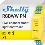 Shelly Pro RGBWW PM | Wi-Fi & LAN Smart Remote Control for RGBW Led Strips with Power Metering | Home Automation | No Hub | Compatible with Alexa & Google Home | iOS Android App | Dimming Control - Image 2