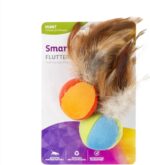 SmartyKat Flutter Balls Catnip Plush and Feather Cat Toys, Erratic Motion for Batting & Pouncing Fun for Cats & Kittens, Set of 2 - Image 2
