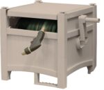 Suncast Garden Hose Reel Hideaway for 5/8" Hoses, Retracting Storage of 100ft, Light Taupe - Image 2