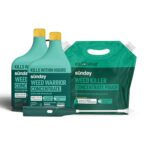 Sunday Weed Warrior Concentrate Kit, Organic Weed & Grass Killer, OMRI Listed Herbicidal Soap, Kills Dandelion, Crabgrass, Clover, Moss, (2) 22 fl oz Concentrate + Reusable Pouch + Wand Sprayer - Image 2