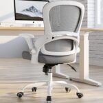 TRALT Ergonomic Office Chair - Comfy Desk Chair with Back Support, Home Office Desk Chairs, Computer Chair, 330lbs Wide Seat Big and Tall Office Chair for Executives (Grey) - Image 2