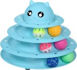 UPSKY Cat Toy Roller 3-Level Turntable Cat Toys Balls with Six Colorful Balls Interactive Kitten Fun Mental Physical Exercise Puzzle Kitten Toys - Image 2
