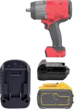 URUN for Dewalt to Milwaukee Adapter, Battery Adapter for DeWalt 20V&60V Lithium Battery Convert to for Milwaukee M18 18V lithium ion battery M18 Battery Use for Milwaukee M18 18V Cordless Power Tool - Image 2