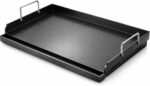 Utheer 25x16x2.6 Inch Nano-Ceramic Cast Iron Griddle Plate | Nonstick, Pre-Seasoned, Grease Groove, Removable Handles, For Gas and Charcoal Grills - Image 2