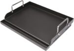 Utheer Cast Iron Griddle, Pre-Seasoned, Nonstick, 17 x 13 in Flat Top | For outdoor grilling, breakfast, camping and tailgating, with grease groove and high sidewalls for easier cleanup - Image 2