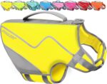 VIVAGLORY Neoprene Dog Life Vest, Dog Life Jacket for Swimming & Boating, Buoyancy & Comfort for Puppy Doggy, Swimming Vest with Handle, M, Alpha Yellow - Image 2