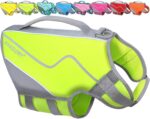 VIVAGLORY Neoprene Dog Life Vest, Dog Life Jacket for Swimming & Boating, Buoyancy & Comfort for Puppy Doggy, Swimming Vest with Handle, M, Bright Yellow - Image 2
