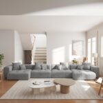 WJShome 183" Oversized Modular Sectional Sofa, U Shaped Couch with Ottoman,Sectional Couches for Living Room,Large Linen Deep Seat with Pillow Couches for Home,Spacious Space,Gray - Image 2