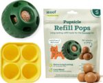 WOOF Starter Pack - Interactive Dog Ball Toy for Boredom - Dog Treat Molds Silicone - Chicken-Flavored Healthy Treats for Dogs - Pupsicle Doggy Enrichment Toy - for Small Pups - 10-25 lbs - Image 2