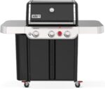 Weber Genesis E-330 Liquid Propane Gas Grill for Outdoor Cooking, 3 Burners, Black – Porcelain-Enameled Cast-Iron Grates, PureBlu Burners & Sear Zone - Image 2