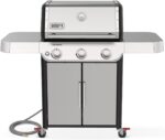 Weber Genesis S-315 Natural Gas Grill for Outdoor Cooking, Stainless Steel, 3 Burners – Stainless Steel Cooking Grates & PureBlu Burners - Image 2