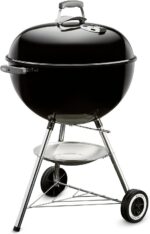 Weber Original Kettle Charcoal Grill, 22-Inch, Black – Classic Outdoor BBQ Grill with One‑Touch™ Cleaning System & Precise Temperature Control Dampers - Image 2