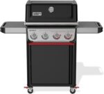 Weber Spirit® E‑425C Gas Grill (Liquid Propane) for Outdoor Cooking – Black, 4‑Burner Grill with 2 Boost Burners, Porcelain-Enameled Cast-Iron Grates & Sear Zone - Image 2
