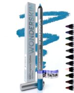 Wonderskin Eyeliner Pencil, 1440 Longwear Blue Eyeliner Pencil - Waterproof, Sharpenable & Smudge Proof (Aqua) - Image 2