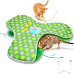 umosis Interactive Cat Toys Rechargeable,Moving Concealed Feathers,Real Mouse Squeaky,Touch Activated Cat Kitten Toy Exercise Toys for Indoor Bored Adult Cats - Image 2