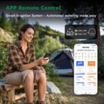 RESTMO Brass Inlet & Outlet Smart Sprinkler Hose Timer with Flow Meter, Water Timer for Garden Hose with APP Remote Control (RF Hub & 2.4GHz WiFi Connection), Automatic Drip Irrigation System for Lawn - Image 3
