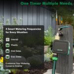 RESTMO Brass Inlet & Outlet Smart Sprinkler Hose Timer with Flow Meter, Water Timer for Garden Hose with APP Remote Control (RF Hub & 2.4GHz WiFi Connection), Automatic Drip Irrigation System for Lawn - Image 4