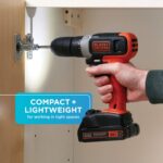BLACK+DECKER 20V MAX Cordless Drill Kit with ‎Battery, Charger, Includes Double Sided Drill Bit (BCD702C1) - Image 5