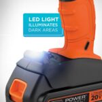 BLACK+DECKER 20V MAX Cordless Drill Kit with ‎Battery, Charger, Includes Double Sided Drill Bit (BCD702C1) - Image 7
