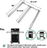 Uniflasy 7636 & 69787 Grill Parts for Weber Spirit E-310, Weber Grill Replacement Parts for Spirit 2/II 300 Series Front Control, 15.3" Flavorizer Bars 18" Burner Tubes - Image 3