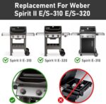 Uniflasy 7636 & 69787 Grill Parts for Weber Spirit E-310, Weber Grill Replacement Parts for Spirit 2/II 300 Series Front Control, 15.3" Flavorizer Bars 18" Burner Tubes - Image 4